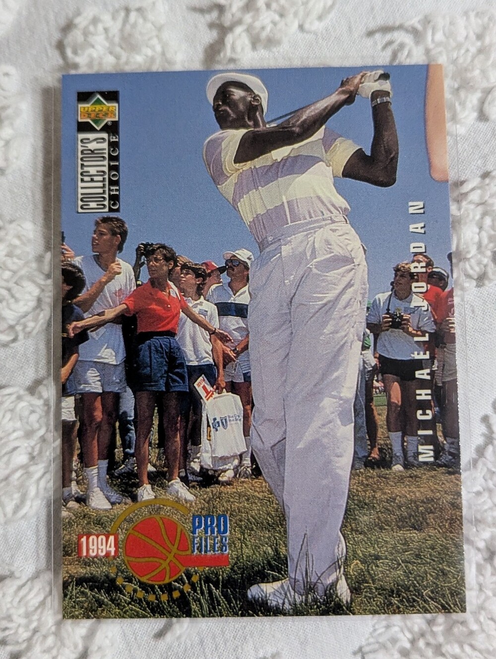 1994 Upper Deck Michael Jordan Silver Signature NM+ Pro Files #204 NEW